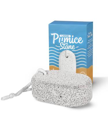 NIMXY Large Pumice Stone for Feet and Hands 1 Pc Feet Hard Skin Remover Foot Scrubber for Dead Skin Natural Foot File and Callus Remover for Skin Exfoliation (Grey)