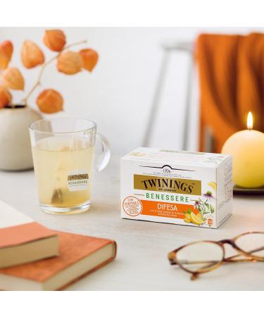  Twinings Twinings Defense Wellness Green Tea Ginger and Echinacea Flavored with Lemon with Vitamin C for Immune Wellness 1 Pack of 18 Filters - Buy Online on GoSupps.com