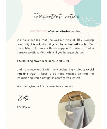 Nursing Cover for Baby Breastfeeding & Pumping | Multi-Use Car Seat Stroller Cover | Soft Organic Muslin Cotton Apron & Shawl | Pastel Colors - Light Grey - Buy Online on GoSupps.com