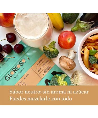 Glorioso Super Nutrients - Vegan Protein Powder Organic - 400g - Neutral Flavor - Vegetable Protein for Weight Gain - Lactose Free - Buy Online on GoSupps.com