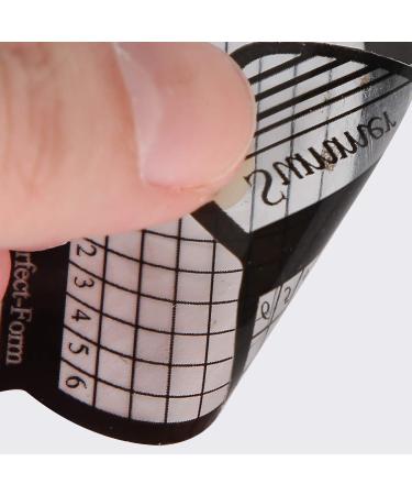 Nail Extension Sticker Nail Forms Transparent Economical Manicure Tool for DIY Home for Acrylic UV Gel Nail Art Tips - Buy Online on GoSupps.com