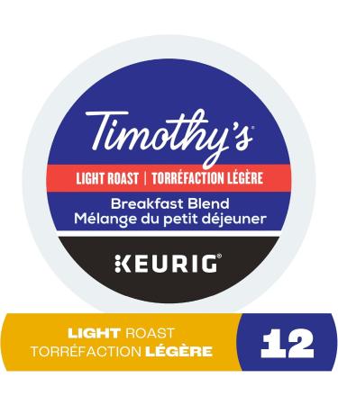 Timothy's Breakfast Blend K-Cup Coffee Pods 12 Count For Keurig Coffee Makers Breakfast Blend 12 count (Pack of 1) - Buy Online on GoSupps.com