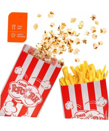 HOMSFOU 250 Pcs Popcorn Packaging Bag Snack Container Cookie Container Chip Container Popcorn Machine Supplies Popcorn Bags Individual Servings Candy Containers Snack Bag Carton Paper Food - Buy Online on GoSupps.com