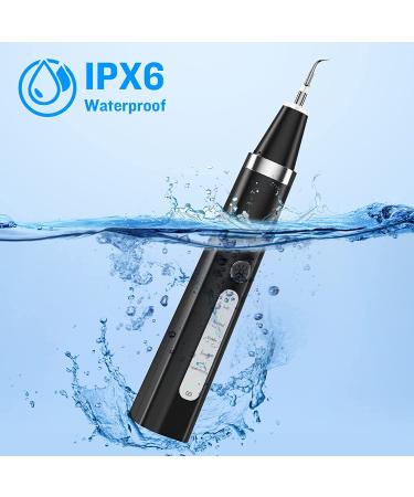 Ultrasonic Plaque Remover & Dental Cleaner Kit | 5 Modes for Calculus & Stain Removal | Electric Tooth Cleaning Tools with 2 Heads & Mirror - Black - Buy Online on GoSupps.com