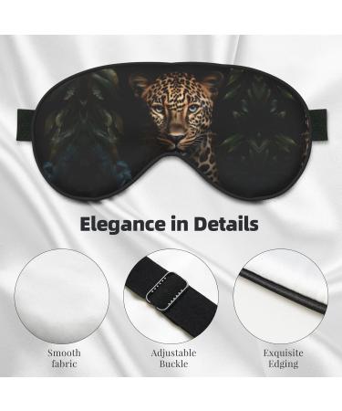 Leopard Print Unisex Sleep Eye Mask - Soft Comfort Eye Shade for Travel Yoga & Shift Work - Buy Online on GoSupps.com
