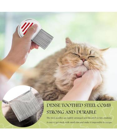 2-Pack Stainless Steel Lice Comb Set - Extra Fine Nissen Ridge Reusable Metal Lice Treatment for Kids Pets & Adults - Head Lice Removal Tools (Red & Green) - Buy Online on GoSupps.com