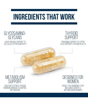 Dr. Westin Childs | Leptin Resistance Rx Natural Leptin Sensitizer Support Supplement for Women & Men Thyroid Metabolic Health Vitality Energy Focus with Glycosaminoglycans Vitamin C - 60 ct - Buy Online on GoSupps.com