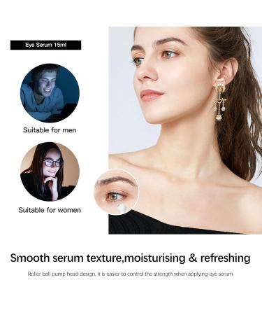 5% Caffeine Eye Serum | Dark Circles & Puffiness Treatment | Under Eye Cream with Roller Ball | Anti-Wrinkle Fine Lines All Skin Types - Buy Online on GoSupps.com