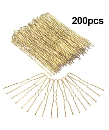Dokpav 200 pieces hair pins U shape bobby pins hair clips gold for girls and women. - Buy Online on GoSupps.com