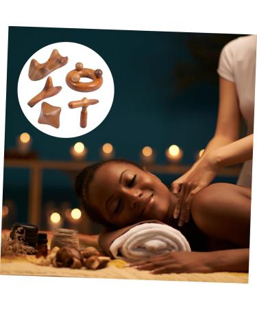 Beaupretty Sandalwood Massage Devices - 10 STK Facial & Neck Tools Triangular Foot Massagers for Spa Relaxation - Buy Online on GoSupps.com