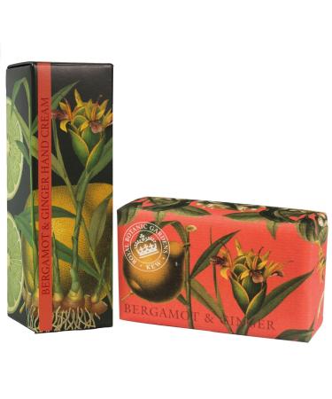 Royal Botanic Gardens KEW Hand Cream & Shea Butter Soap Gift Set - Bergamot & Ginger