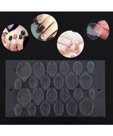 Double-Sided Adhesive Nail Tips Stickers | Clear Transparent Manicure Tools for Professionals & Home Use - Buy Online on GoSupps.com