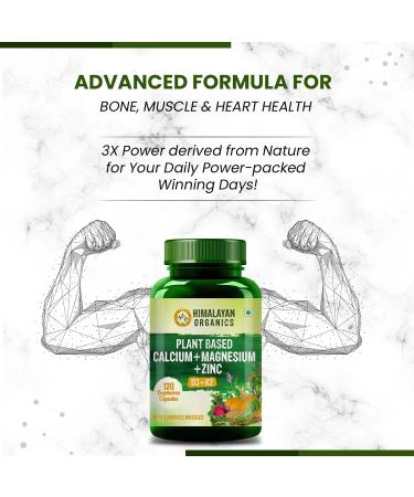 Himalayan Organics Organic Calcium Magnesium Zinc D3 & K2 - Whole Food Formula for Optimum Health - Buy Online on GoSupps.com