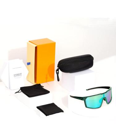 UV400 Lightweight Sports Sunglasses for Women Men - Green | Shop Now - Buy Online on GoSupps.com