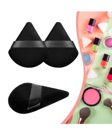 6pcs Black Velvet Powder Puff Makeup Sponges - Contouring & Blending Tools - Buy Online on GoSupps.com
