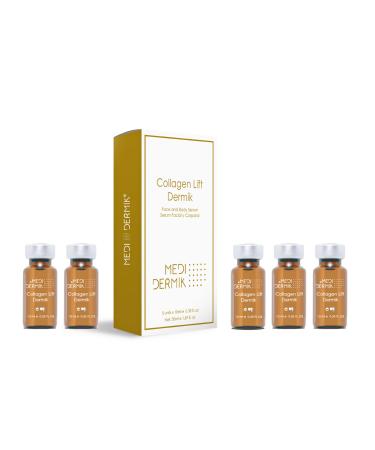 Collagen Lift Dermik Firming & Skin Density Booster 5 Vials x 10 ml (Total 50 ml / 1.69 fl oz)