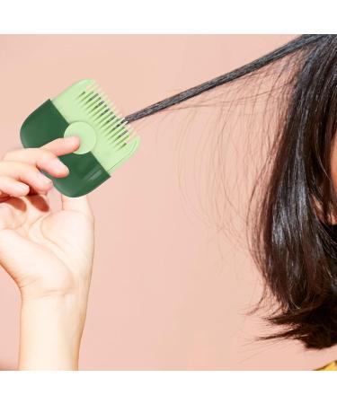 FRCOLOR Portable Bangs Hair Trimmer - 2 in 1 Stainless Steel Clipper & Comb for Effortless Home Styling - Buy Online on GoSupps.com