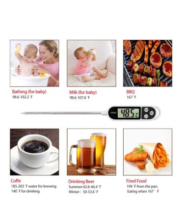 High-Precision Grill & Meat Thermometer | Instant Read LCD Kitchen Thermometer for BBQ Grilling & Cooking - Perfect for Food Enthusiasts - Buy Online on GoSupps.com