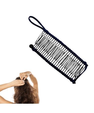 1Pcs Banana Hair Clips Large Stretch Banana Clip Vintage Banana Barrette Large Size Stretch Banana Clips No Crease Elastic Clincher Hair Comb Hairpin for Thick Curly Wavy Hair Styling Accessories
