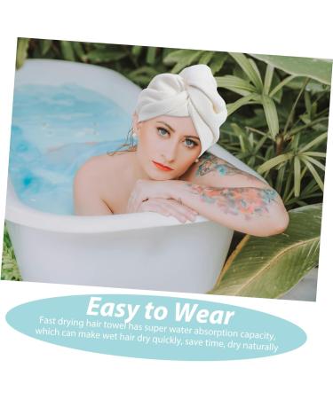 Quick Dry Hair Drying Cap & Towel Wrap - Perfect Shower Essential for Women | Dry Hair Turban Hat - Buy Online on GoSupps.com