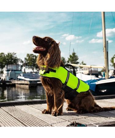 Nobby Dog Swimming Aid - Neon Yellow Size S (Back Length 30 cm Up to 10 kg) | Safe & Stylish Pool Accessory for Small Dogs - Buy Online on GoSupps.com