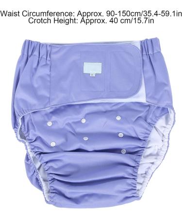 Buy Soft Adjustable Reusable Adult Diapers - Washable Fast-Drying Incontinence Care (Purple) - Buy Online on GoSupps.com