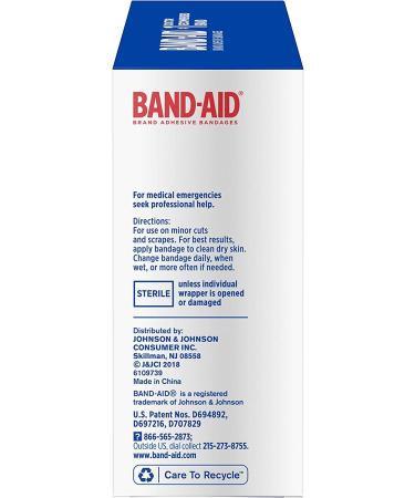 Band-Aid Flexible Fabric Adhesive Bandages - 100 Count for Wound Care & First Aid - Buy Online on GoSupps.com