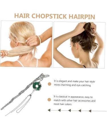 SOLUSTRE Hairpin Hair Barrettes for Women Japanese Hair Bun Sticks Rhinestone Barrettes for Women Handmade Hair Accessories Hair Clip Hair Bun Chopstick Twine Zinc Alloy Rhinestones Miss - Buy Online on GoSupps.com