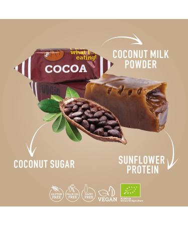 Super Fudgio Bio Bonbons - Vegan & Gluten-Free Organic Caramel Candies | 6x150g Multipack with Coconut Milk & Sugar | Kocao Cocoa - Buy Online on GoSupps.com