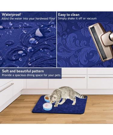 IMPHOM Pet Feeding Mat - Easy to Clean, Waterproof, Nonslip - Small Cat Food Mat to Protect Floors - Buy Online on GoSupps.com