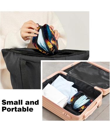 Colorful Butterfly Napkin Storage Bag - Portable Menstrual Cup Zipper Bag for Teens & Women - Buy Online on GoSupps.com