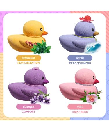 Duck Bath Bombs for Kids - Organic Colorful Bubble Bath Tablets with Toys - Safe for Sensitive Skin - Buy Online on GoSupps.com