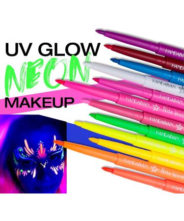 Halloween Glow Eyeliner UV Liquid Colored Pencil Waterproof Smudge-Proof High-Pigmented Colorful Fluorescent Liner Halloween Black Eyeliner 5 - Buy Online on GoSupps.com
