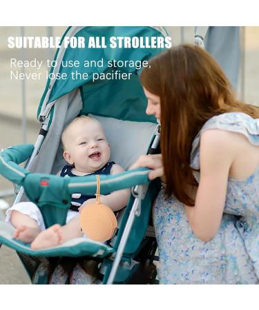 Silicone Pacifier Box 2 Pack | BPA-Free Storage for 2 Pacifiers | Portable & Stylish in Apricot & Adzuki Red - Buy Online on GoSupps.com