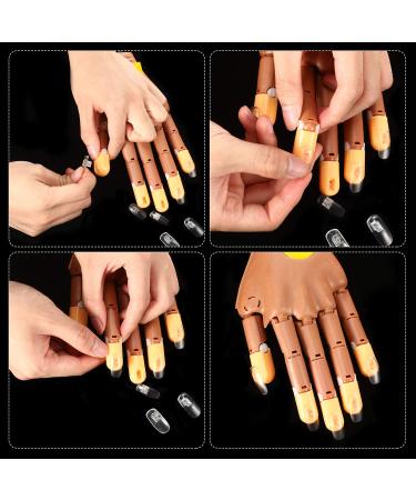 300-Piece Clear False Nail Tips Set for DIY Manicure Training | Removable Fake Nails Display for Practice and Training - Buy Online on GoSupps.com