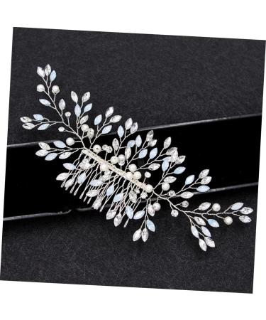 DOITOOL Rhinestone Barrettes Bridal Headpiece Rhinestone Hair Clip Wedding Hair Comb Rhinestone Wedding Headpiece Wedding Hair Pins Bridal Side Comb Bride Crystal Accessories - Buy Online on GoSupps.com
