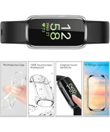 3 Pack - Fintie Case Compatible with Fitbit Inspire 3 / Inspire 2 / Inspire HR Flexible Soft Full-Around Watch Screen Protector TPU Case Cover Bumper Shell Black+Clear+Silver - Buy Online on GoSupps.com