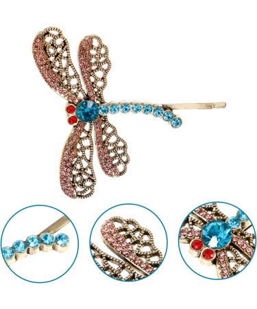 minkissy Hair Clips Butterfly Hairpin Rhinestone Brooch Hair Accessories for Women Clips Rhinestone Dragonfly Hair Clip Women Dragonfly Barrette Rhinestone Dragonfly Hairpin Metal - Buy Online on GoSupps.com