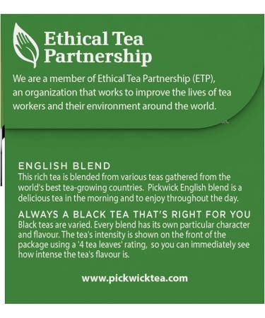 The Pickwick | Th Pour Un Anglais | The Pickwik | Pickwick Tea | 12 Pack | 24 Gramme Total - Buy Online on GoSupps.com