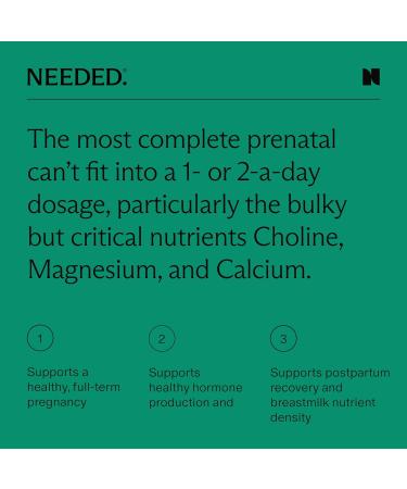 Needed. Multivitamin for Women with 23 Vitamins Minerals and Antioxidants - Daily Womens Multivitamin - Vitamin B12 B6 D3 Choline Calcium Biotin Magnesium Folate and More Citrus Scent Insert Citrus Insert 90 Count  - Buy Online on GoSupps.com