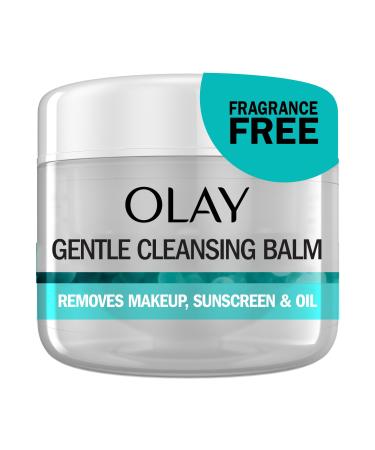 Olay Gentle Cleansing Balm Makeup Remover Fragrance Free 3.4 fl oz Hydrating Face Cleanser Removes Makeup Sunscreen and Oil