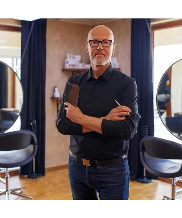 Beaupretty Leather Scissor Case - 2-Pack Travel Hairdressing Tool Bag Classic Pocket Scissors Holder Wearable Hair Cutting Accessories - 23x10x1.5cm - Buy Online on GoSupps.com