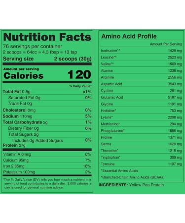 5LB Vegan Pea Protein Powder - 100% Plant-Based Isolate for Easy Digestion & Quick Muscle Recovery - Buy Online on GoSupps.com