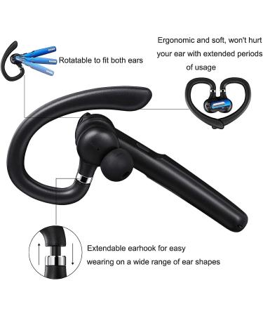 COMEXION Bluetooth Headset V5.0 - Hands-Free Earpiece with Noise Canceling Mic - Buy Online on GoSupps.com