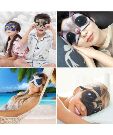Cartoon Cute Sleep Eye Mask Set - Super Soft and Lightweight Blindfold for Men, Women, Kids - Perfect for Travel, Nap, Night Sleeping - 8 Pack - Buy Online on GoSupps.com