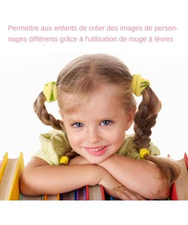 Kids Lipstick - Fashion Lipstick for Kids 2Pcs Makeup and Pretend Play Set for Little Girls | Safe Washable Play Makeup for Little Girls - Buy Online on GoSupps.com