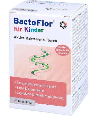 BactoFlor for Children - Active Bacterial Cultures Powder 60g | Optimize Gut Health | International Shipping Available - Buy Online on GoSupps.com