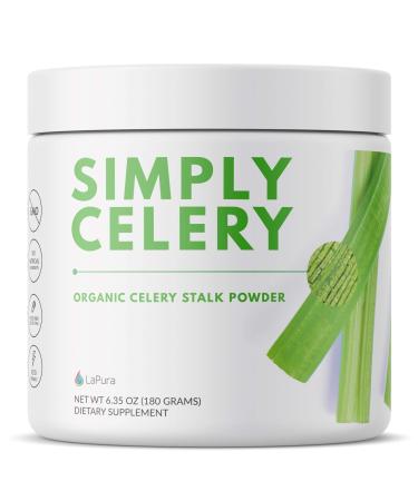 LaPura Organic Celery Powder Detox Cleanse - Fresh Celery Juice Powder to Support Gut Health & Naturally Detox - Cleanse & Detoxify  Antioxidant Just Celery Organic 30 Servings  6.35 Ounce 6.35 Ounce (Pack of 1)