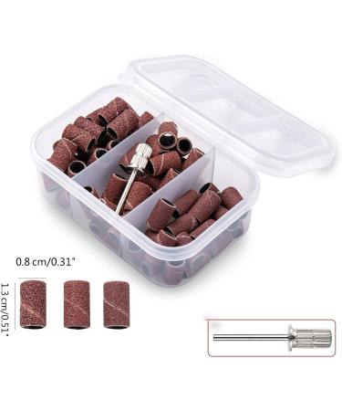 Bandes abrasives professionnelles pour soins des ongles - T tes de polissage de sable durables pour atteindre des ongles lisses et clairs Marron blanc noir 21 - Buy Online on GoSupps.com