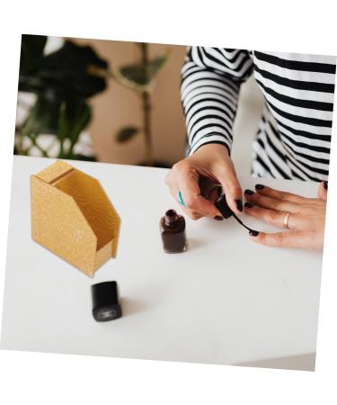Ipetboom Nail Paper Holder Manicure Paper Holder Nail Art Stand Kitchen Napkin Holder Nail Art Paper Container Napkin Dispenser Diy Nail Decals Container Water Modeling Acrylic 12x5.5CM Golden - Buy Online on GoSupps.com